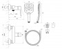 Ravak CL 032.00CR.+S Wall-mounted Shower Tap With Shower Set Chrome (X07S118)