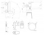 Ravak CR II 022.00CRS.+S Wall-mounted Bathtub Tap With Shower Set Chrome (X07S119)