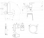 Ravak CR II 022.20BL.+S Wall-mounted Bathtub Tap With Shower Set Black (X07S120)