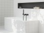 Ravak ES 022.20BLM.+S Wall-mounted Bathtub Tap With Shower Set Black Matt (X07S125)