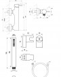 Ravak ES 032.10WV.+S Wall-mounted Shower Tap With Shower Set Chrome (X07S128)