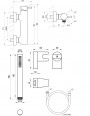 Ravak ES 032.10WV.+S Wall-mounted Shower Tap With Shower Set White Velvet (X07S129)