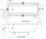 Ravak Classic II Slim 170x70cm Vanna Balta (CC51300000)