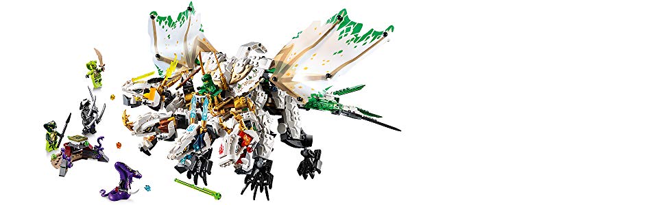 Action-packed ninja dragon playset