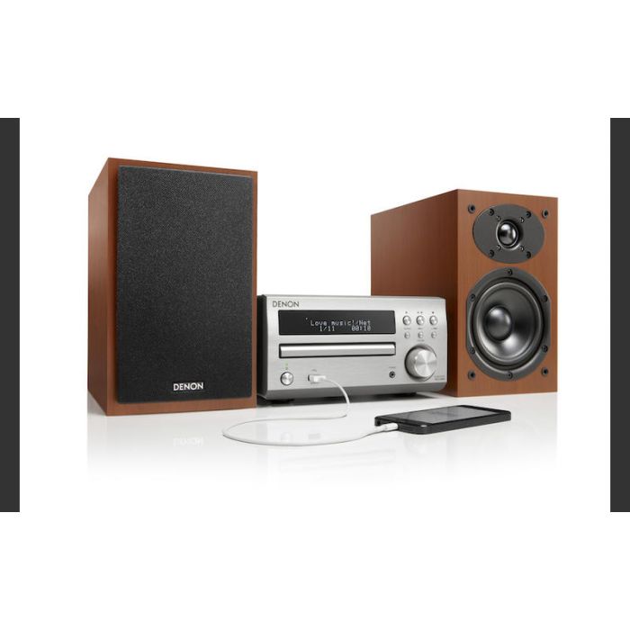 Denon D-M41DAB Silver/Cherry