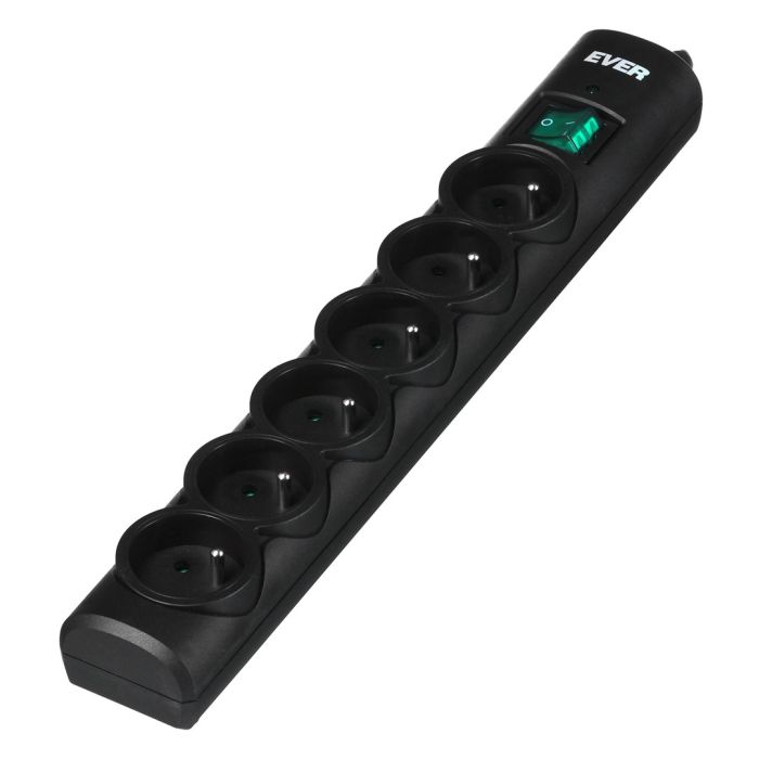 Ever Optima 3m 6 AC outlet(s) 250 V Black