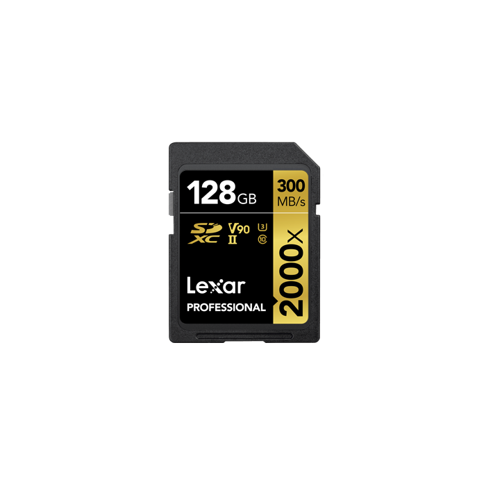 Lexar Professional 2000x SDXC UHS-II 128GB 300MB/s read 260MB/s write (LSD2000128G-BNNNG)