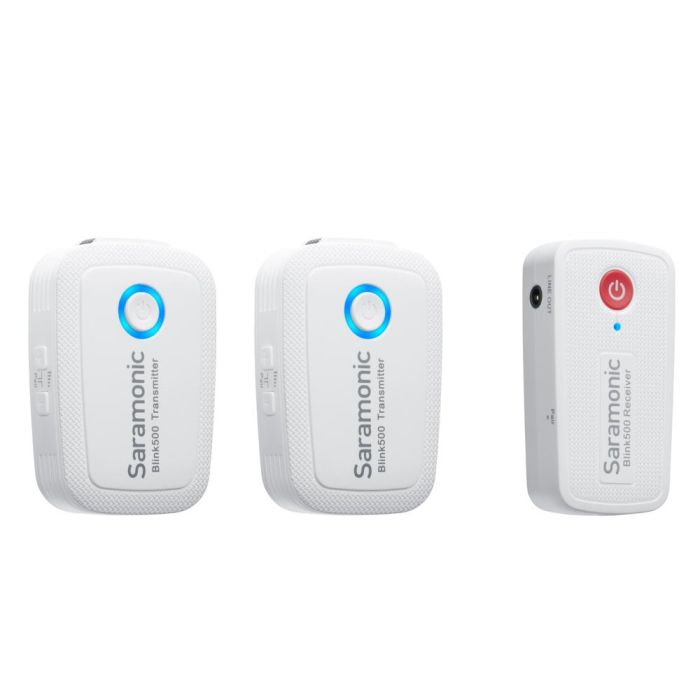 Saramonic Blink 500 B2 (TX+TX+RX) Wireless Microphone System Snow White