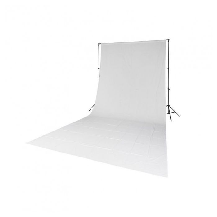 Quadralite Solid Muslin Backdrop Cotton 2.85x6m White