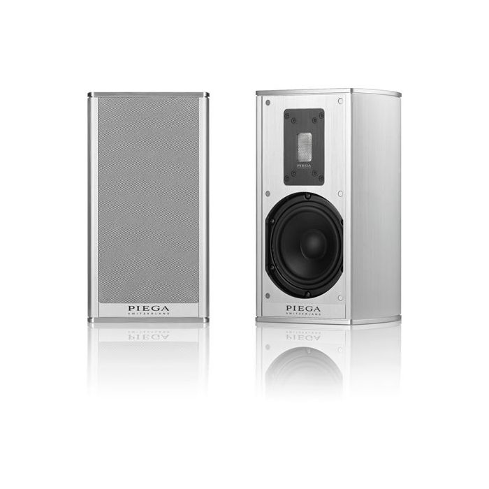 Piega Premium 301 Silver Anodised Aluminum Cabinet Silver Fabric Cover (Single Speaker)