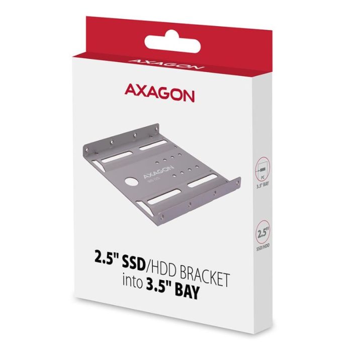 Axagon RHD-125S SSD Bracket 2.5 inch to 3.5 inch Grey (RHD-125S)