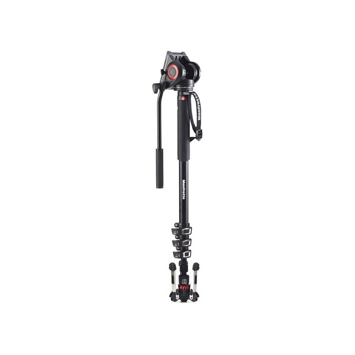 Manfrotto XPRO 4-section Video Monopod with Fluid Head & FLUIDTECH Base (MVMXPRO500)