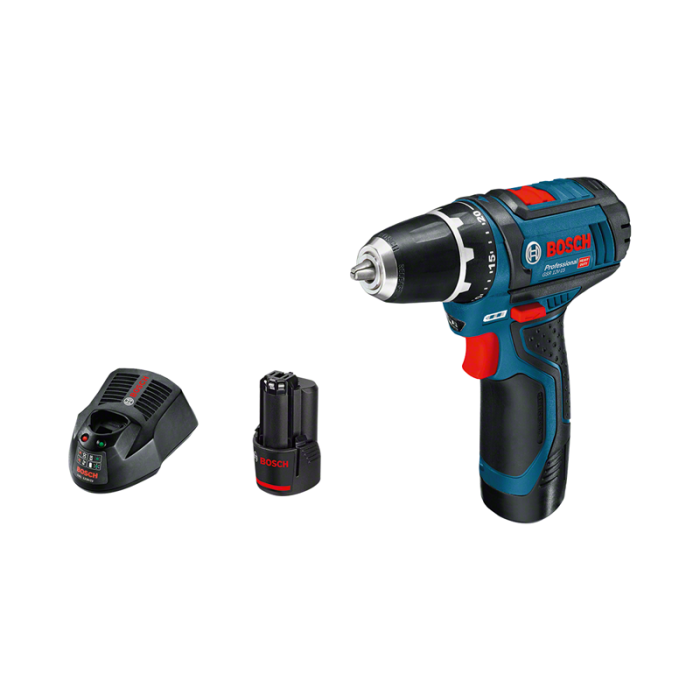 Bosch GSR 12V-15, 2x1.5Ah Carton (0601868107)