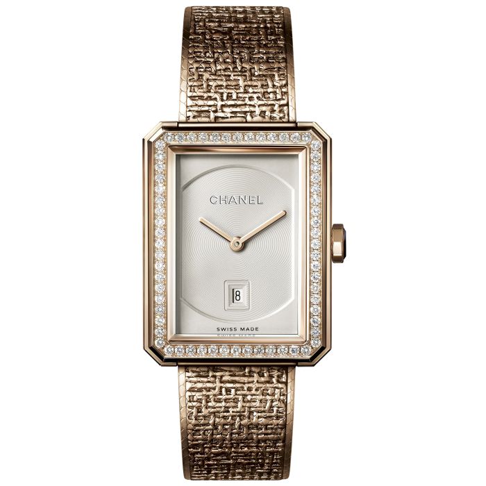Chanel Boyfriend Tweed 34mm Ladies Watch H5315