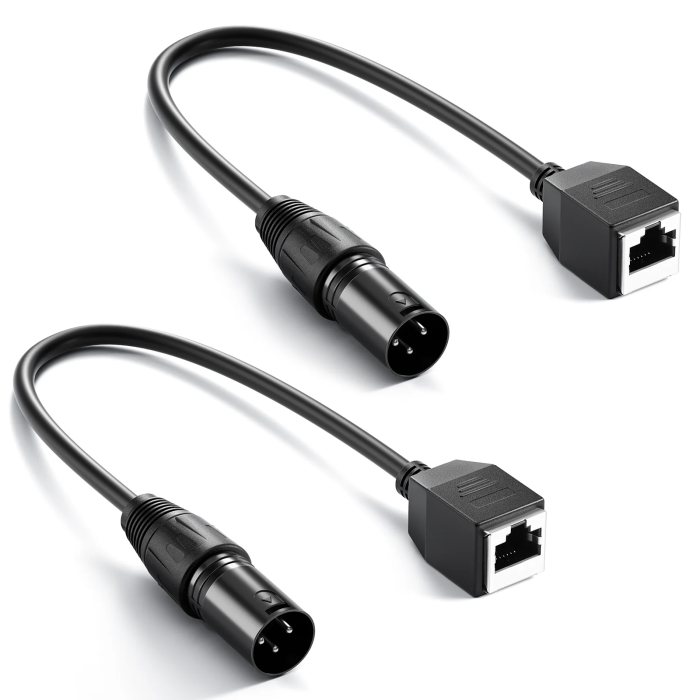 Neewer NC005 2x DMX Adapter 3 pin XLR to RJ45 Neewer NC005 2x DMX Adapter 3 pin XLR to RJ45