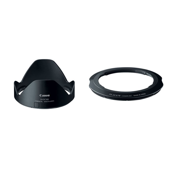 Canon LH-DC100 Lens Hood + FA-DC67B Lens Adapter