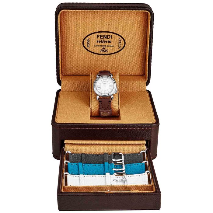 Fendi Selleria 3 Additional Straps Set With Ladies Watch F8010345H0SET12