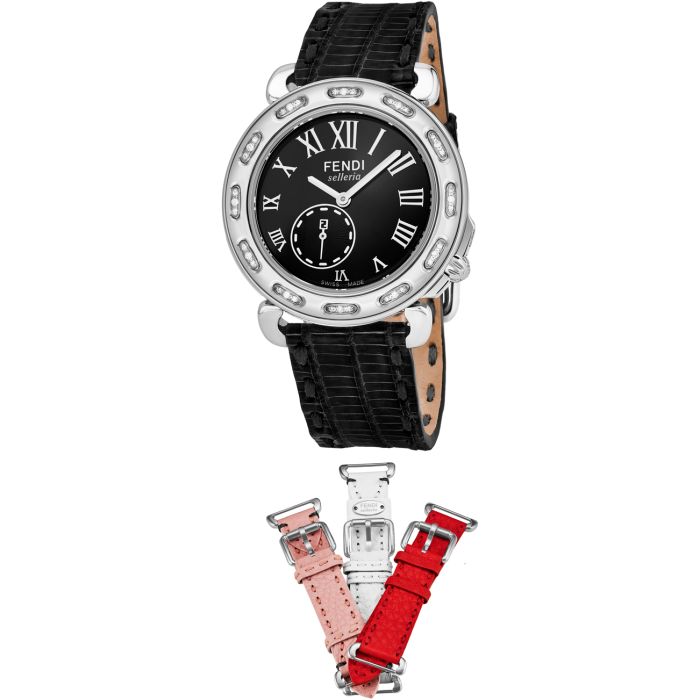 Fendi Selleria 3 Additional Straps Set With Ladies Watch F81031DCH-SET1 Fendi Selleria 3 Additional Straps Set With Ladies Watch F81031DCH-SET1