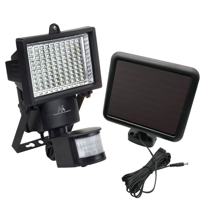 Maclean Solar Lamp LED Spotlight Motion Sensor Floodlight Wall Mount Light Twilight IP44 6W 6000K (MCE442) Maclean Solar Lamp LED Spotlight Motion Sensor Floodlight Wall Mount Light Twilight IP44 6W 6000K (MCE442)