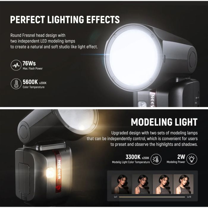 Neewer Z2-N Round Head Flash Speedlite for Nikon