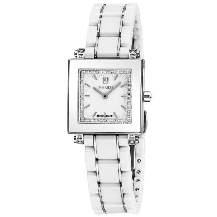 Fendi Ceramic Square Ladies Watch F622240DDC