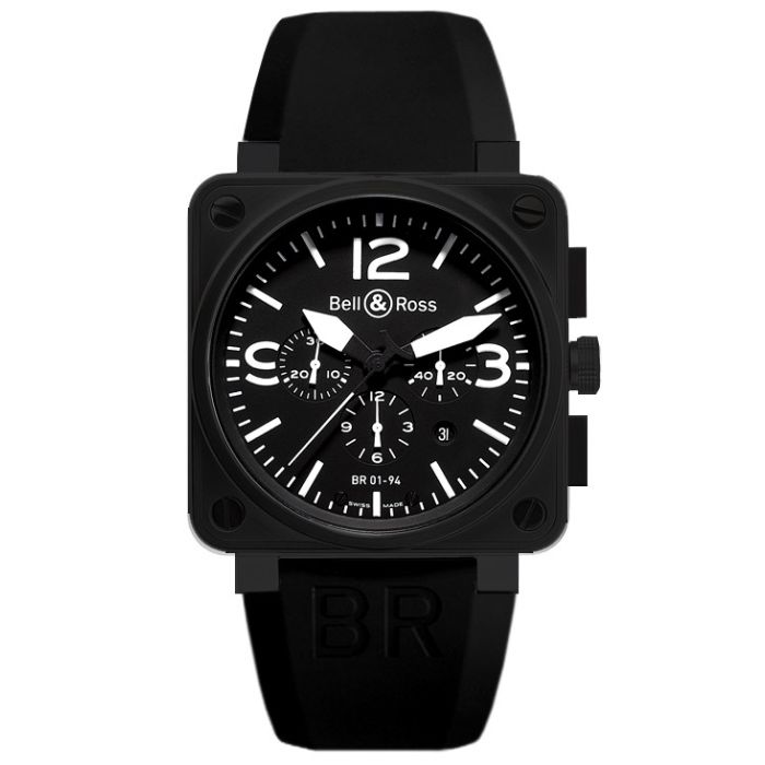 Bell & Ross Aviation BR01-94 Carbon Men's Watch BR01-94-CARBON Bell & Ross Aviation BR01-94 Carbon Men's Watch BR01-94-CARBON