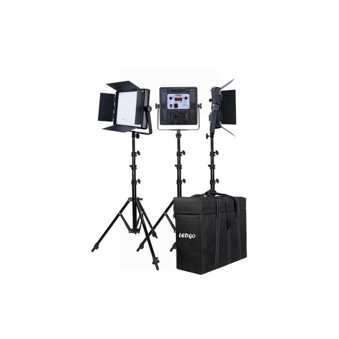 Ledgo 600CSC-3KIT Bi-Color Studio Kit (LG-600CSC 3KIT+T)