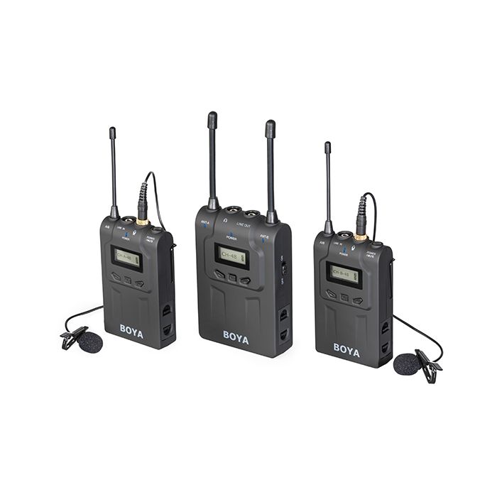 Boya BY-WM8 Dual Channel UHF Wireless Microphone System