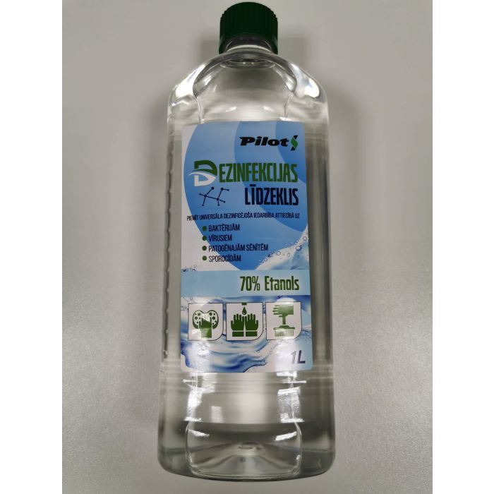 Pilots disinfectant 1L 70% ethanol