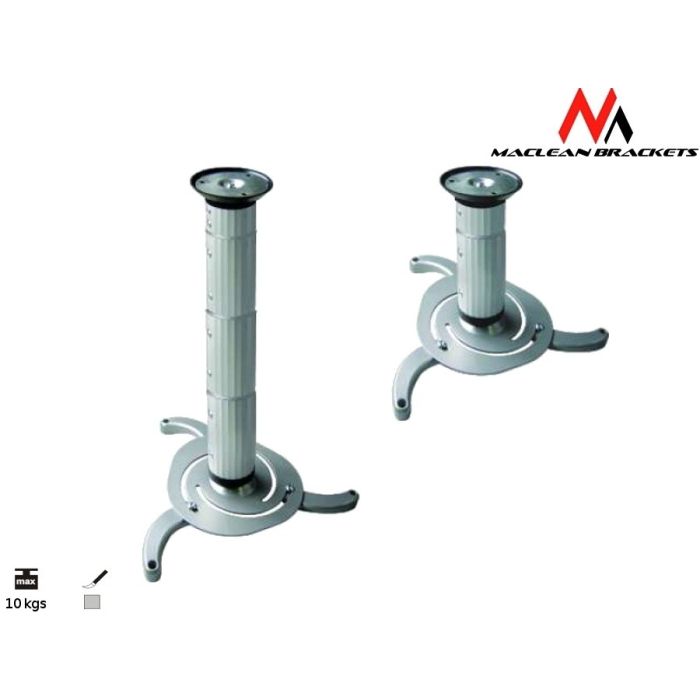 Maclean Ceiling Projector Mount MC-517S Distance: 80mm - 980mm (MC-517S)