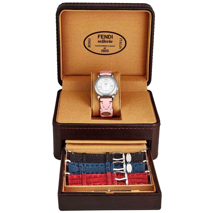 Fendi Selleria 3 Additional Straps Set With Ladies Watch F8010345H0SET13 Fendi Selleria 3 Additional Straps Set With Ladies Watch F8010345H0SET13