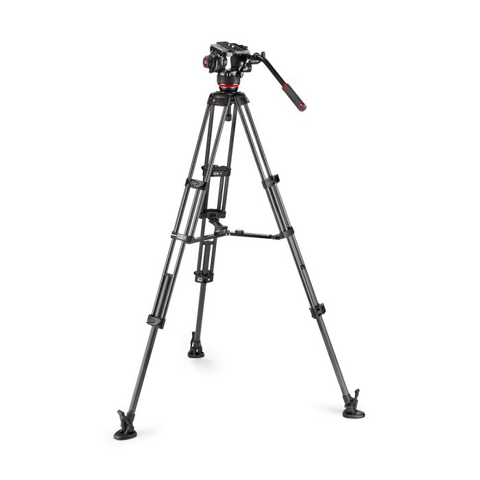 Manfrotto 504X Fluid Video Head with CF Twin Leg Tripod MS (MVK504XTWINMC)