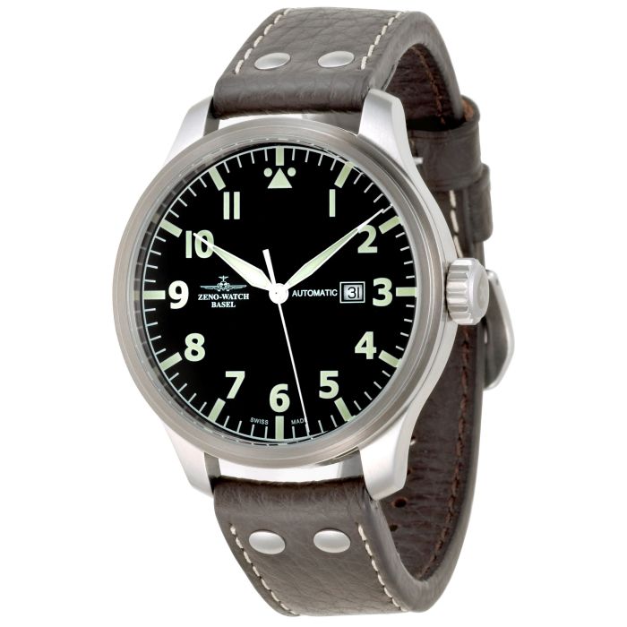 Zeno Oversized Pilot Oversized Navigator Pilot Men's Watch 8554-a1-D-eck