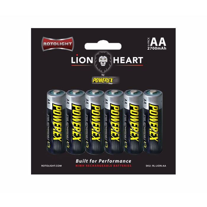 Rotolight Lionheart AA Rechargeable Batteries by Powerex PRO (6 pack) (RL-LION-AA)