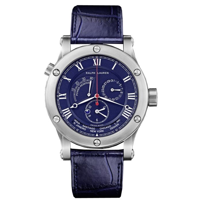 Ralph Lauren Sporting World Time 45mm Men's Watch RLR0210700 Ralph Lauren Sporting World Time 45mm Men's Watch RLR0210700