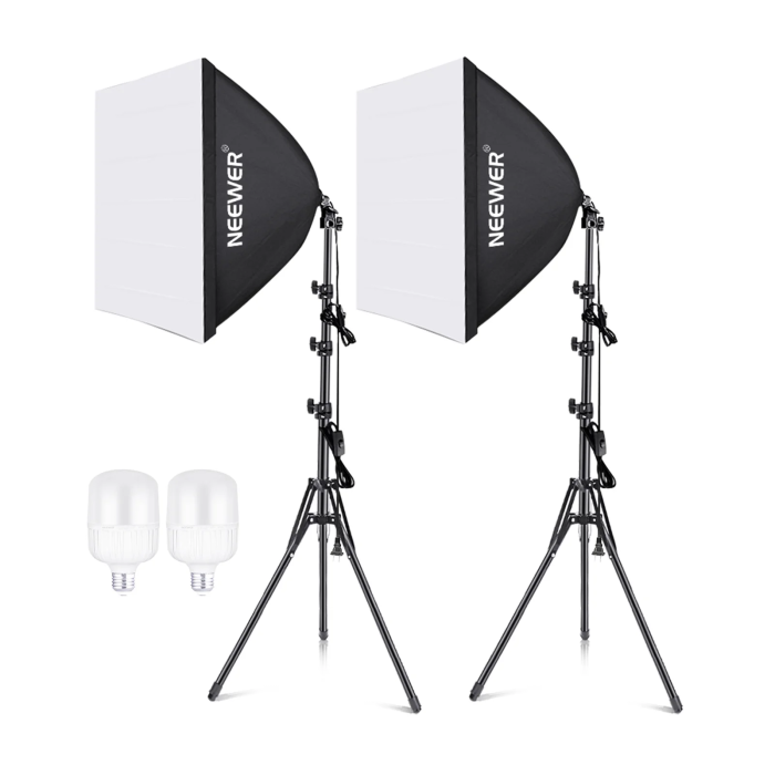 Neewer NK200 2x 35 Watt LED Softbox Set with Tripods Neewer NK200 2x 35 Watt LED Softbox Set with Tripods