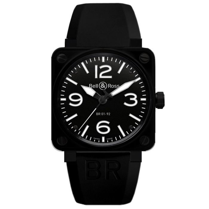 Bell & Ross Aviation BR01-92 Ceramic Men's Watch BR01-92-CERAMIC