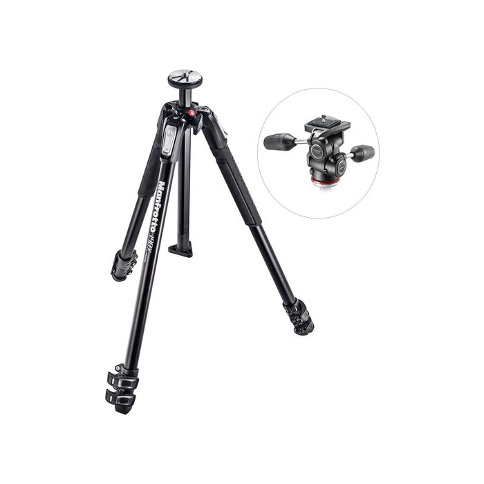 Manfrotto 190X Tripod With 804 3-Way Head and Quick Release Plate (MK190X3-3W1) Manfrotto 190X Tripod With 804 3-Way Head and Quick Release Plate (MK190X3-3W1)