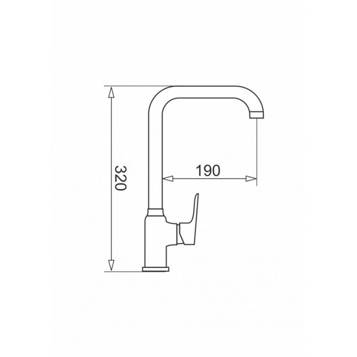 Pyramis Kitchen Faucet Grey (090922938)