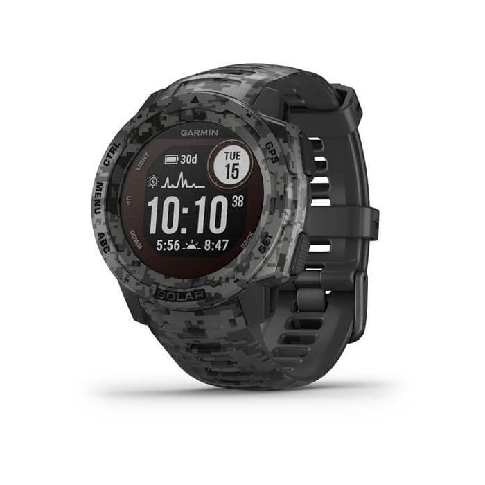 Garmin Instinct Solar Camo Edition - Camo – Graphite Camo (010-02293-05)