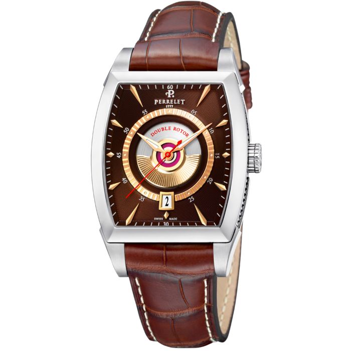 Perrelet Double Rotor Tonneau Men's Watch A1029/5