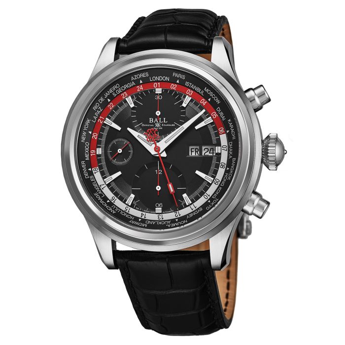 Ball Trainmaster Worldtimer Chronograph Men's Watch CM2052DLL1JBKRD
