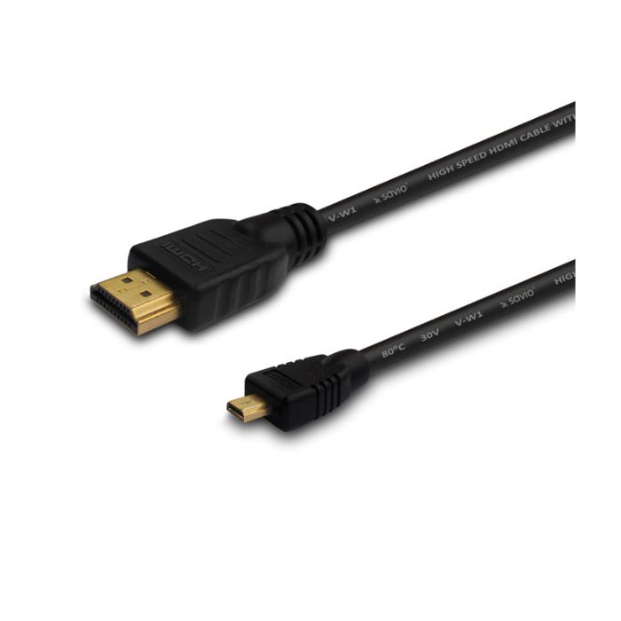 Savio CL-39 HDMI cable 1 m HDMI Type A (Standard) HDMI Type D (Micro) Black