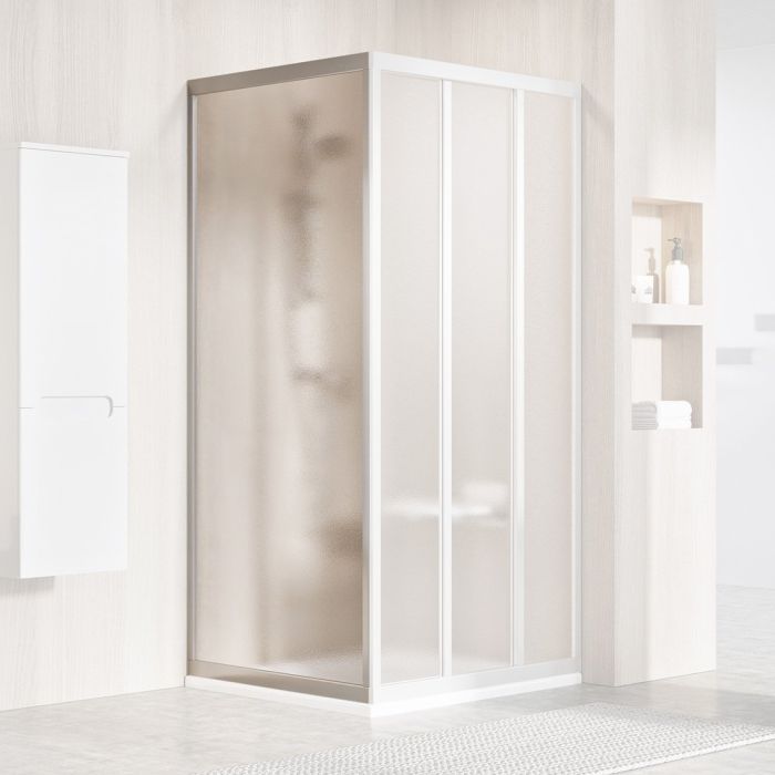 Ravak Shower Fxed Wall APSS-80 198 Satin + Glass Grape (94040UR2ZG)