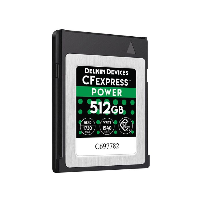 Delkin Devices 512GB CFexpress POWER Memory Card (DCFX1-512)