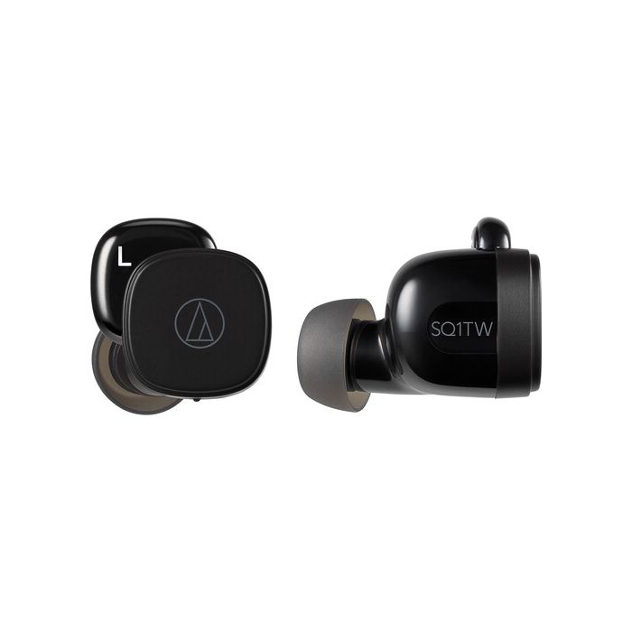 Audio-Technica ATH-SQ1TW Wireless Earbuds Black