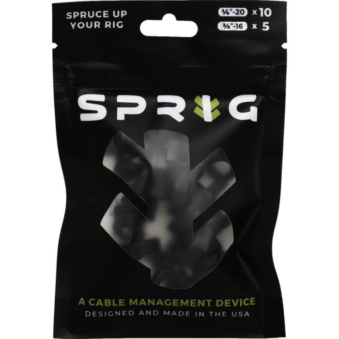 Sprig Black Value pack 10x 1/4 Sprigs + 5x 3/8 Big Sprigs