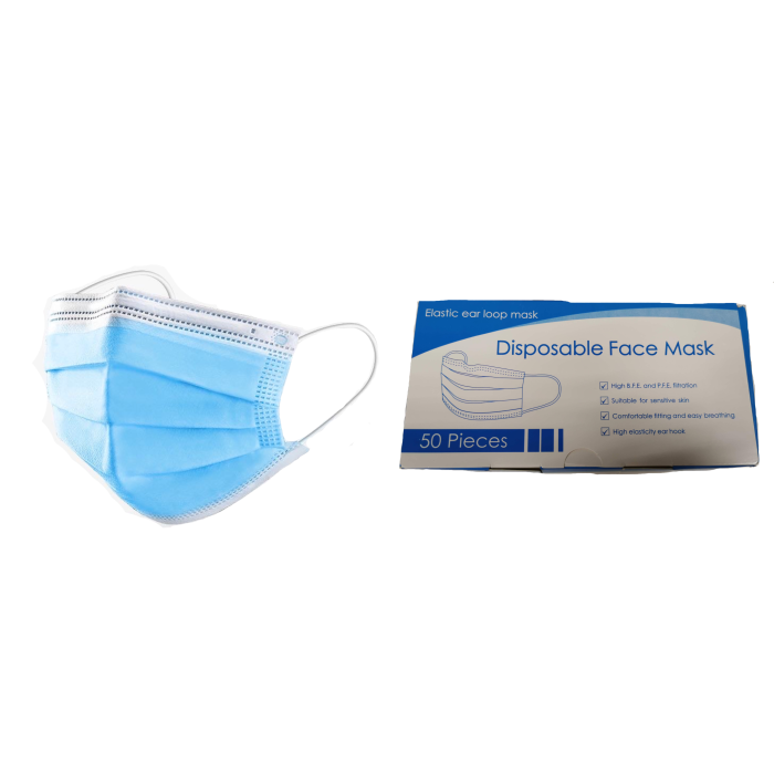 Medical Blue Sejas Aizsargmaska 50 gab.