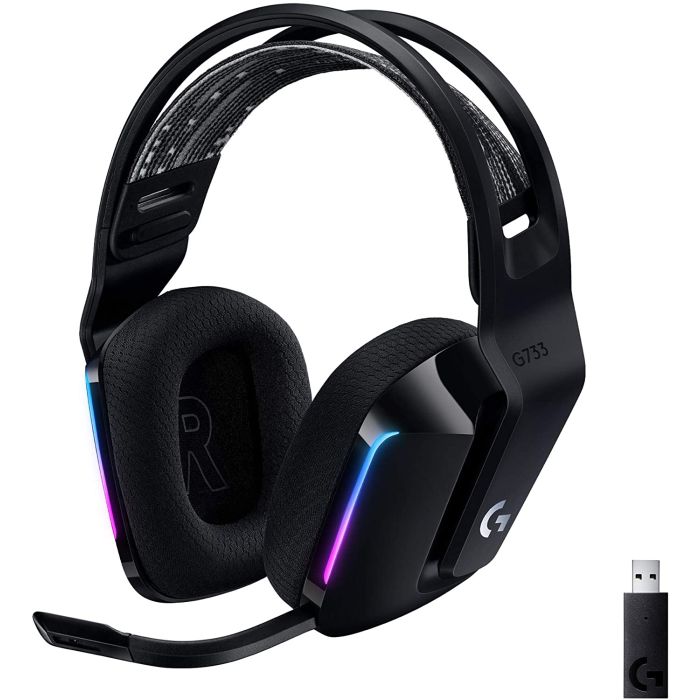 Logitech G733 Lightspeed Wireless RGB Gaming Headset Black (981-000864)