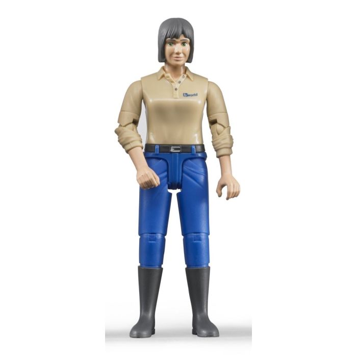 Bruder Woman Model Light Skin and Blue Jeans (60406)